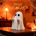 Chgfs Halloween Ghost Figurine White Decorative Cute Finger Ghost Ornaments | Ghost Statue for Shelf Mantel New Year's Gifts Tabletop Home Decor