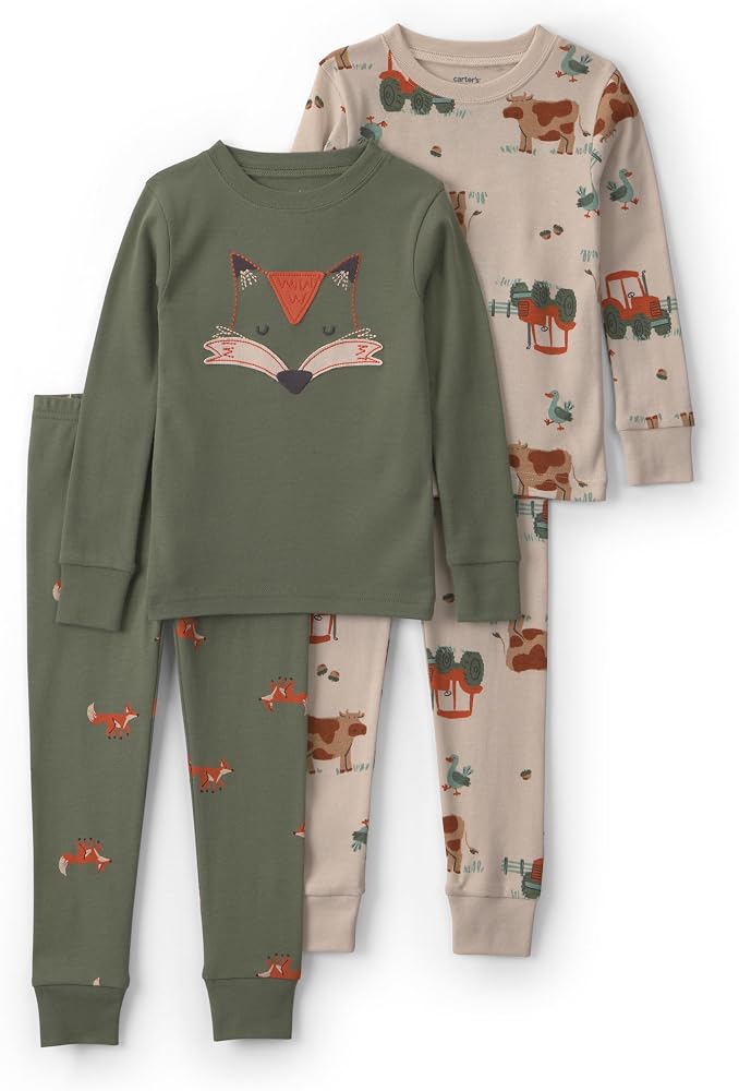 Carter's Boys' 4-Piece Cotton Pajama Set