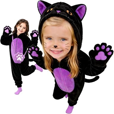 Black Cat Costume for Girls – Halloween Role Play Set