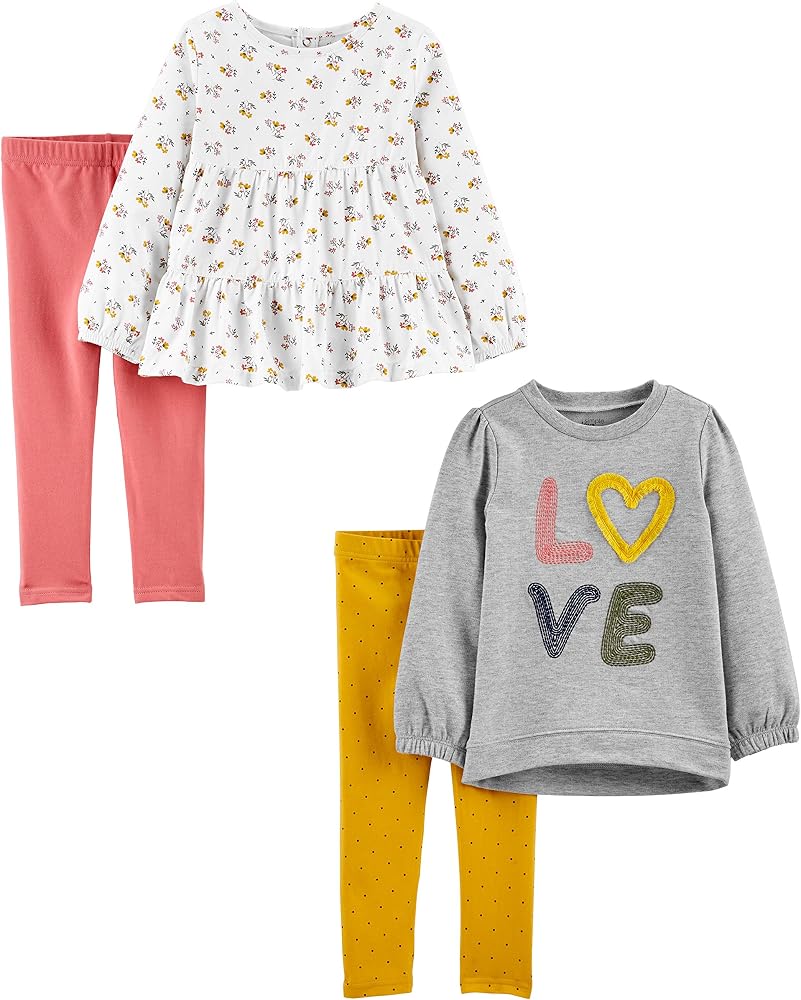 Simple Joys by Carter's Girls' 4-Piece Playwear Set