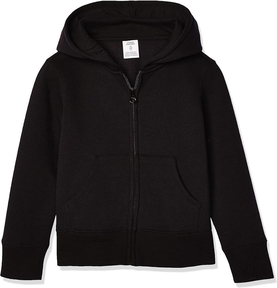 Amazon Essentials Girls' Fleece Zip-Up Hooded Sweatshirt
