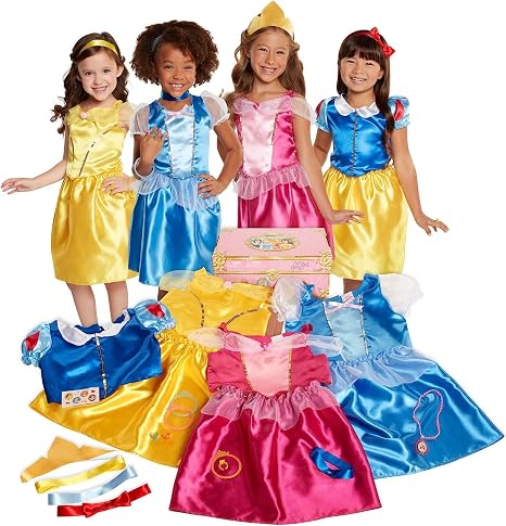 Disney Princess Dress Up Trunk – Deluxe 21-Piece Costume Set