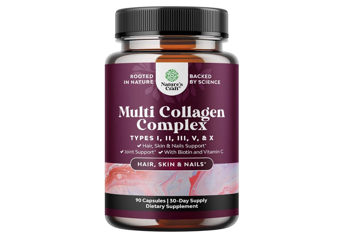 Advanced Multi Collagen Complex with Biotin — 90 Capsules