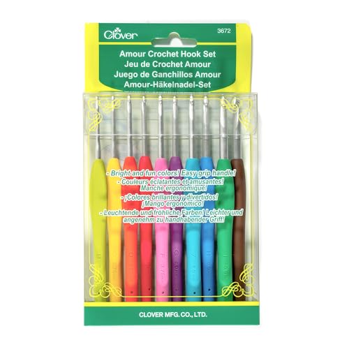 Clover Amour Crochet Hook Set – 10 Sizes