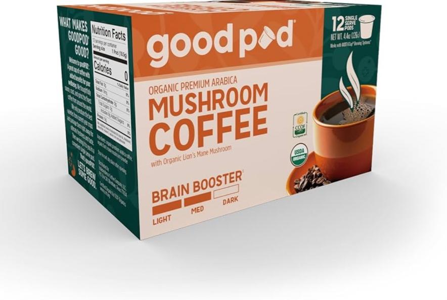Goodpod Brain Booster Mushroom Coffee box