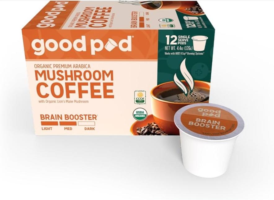 Goodpod Mushroom Coffee box with pod