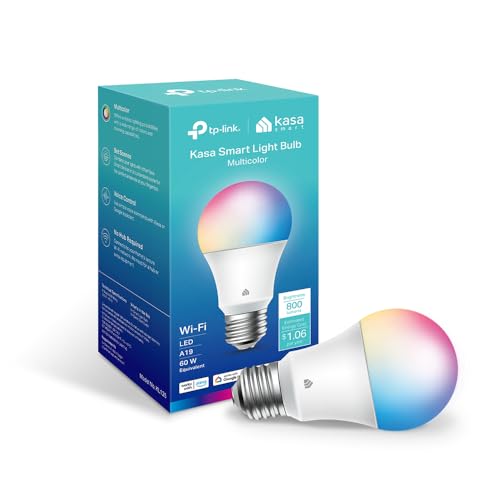 Kasa KL125 Color-Changing Wi-Fi Smart Bulb – 1 Pack