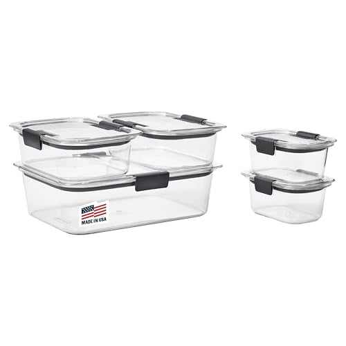 Rubbermaid Brilliance Food Storage Containers – 10-Piece Set