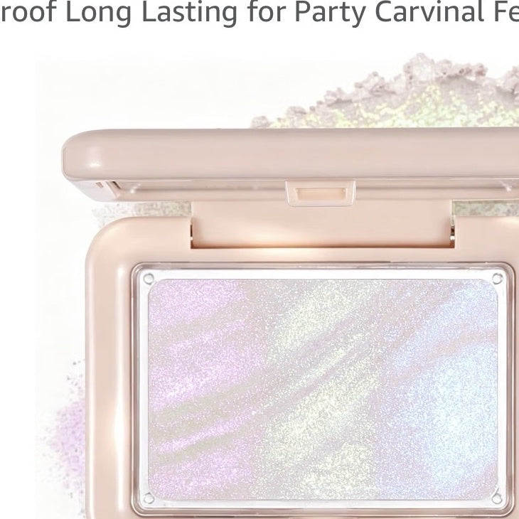 U-Shinein 3-in-1 multichrome holographic cream eyeshadow palette